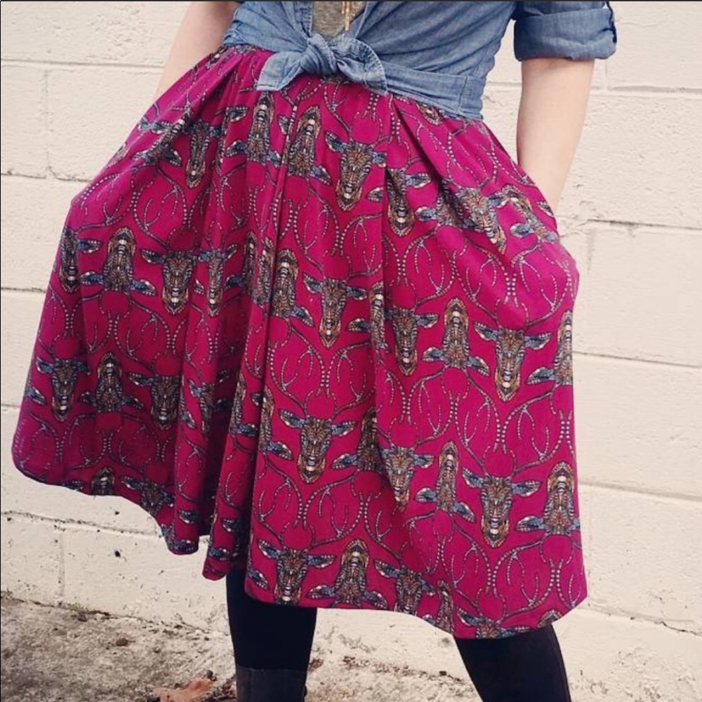 Boho print Madison style lularoe skirt